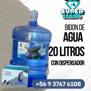 BIDONES DE 20 LITROS DE AGUA CON DISPENSADOR GRATIS