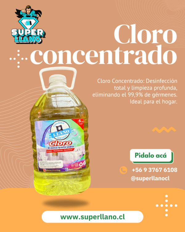 CLORO CONCETRADO 5 LITROS