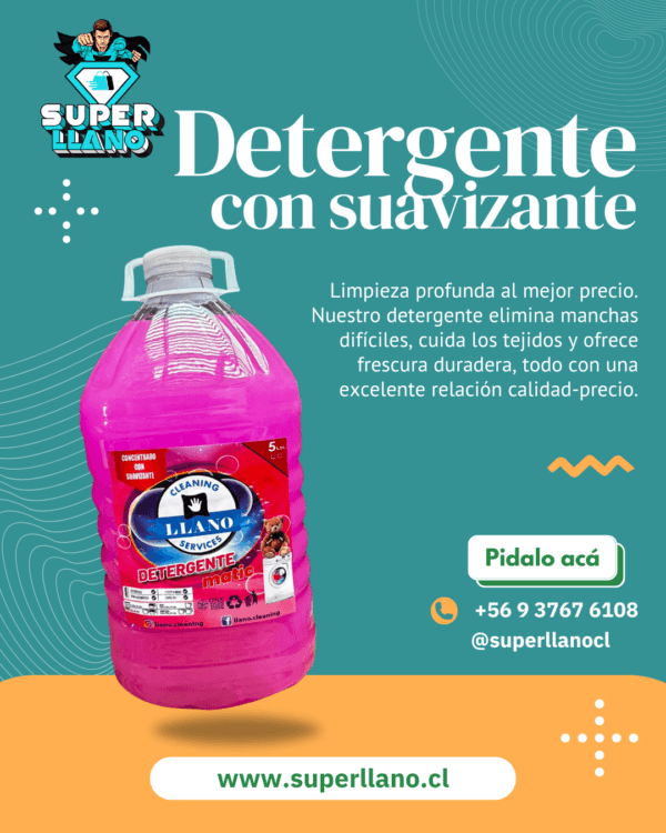 DETERGENTE CON SUAVIZANTE 5 LITROS